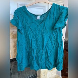 Teal Old Navy Blouse NWT